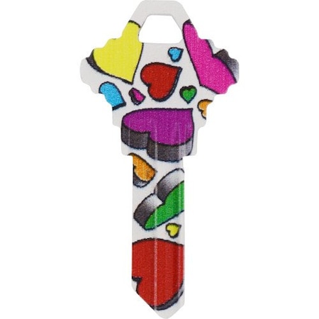 Hillman HILLMAN Wackey Hearts House/Office Universal Key Blank SC1 Single, PK6 89916